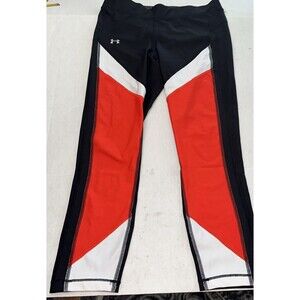 Under Armour Womens Leggings Large 3/4 Compression Athletic Running Gym Mm79